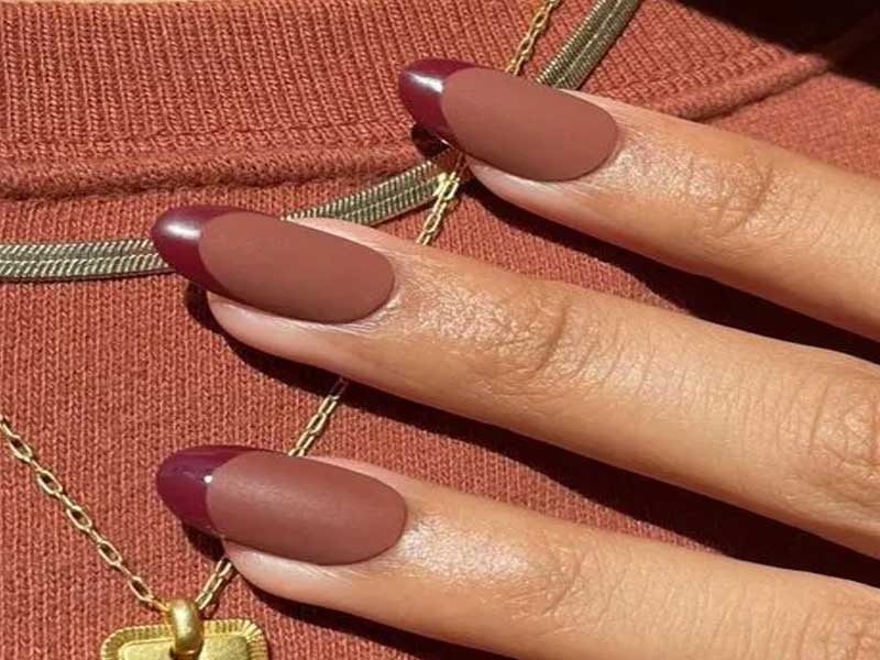 لاک و ژلیش فرنچ رنگی